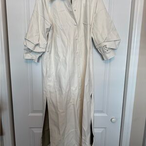 Dolce Cabo White Button-Up Dress